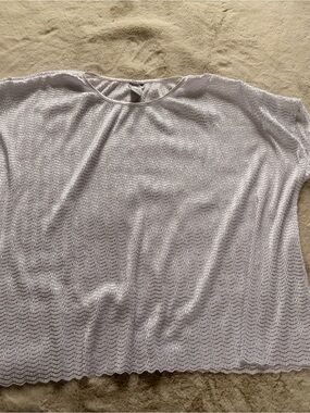 BonWorth White Textured Blouse – Women’s XLP